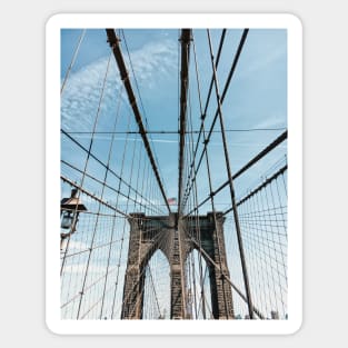 Brooklyn Bridge, New York City - Travel Photography Sticker